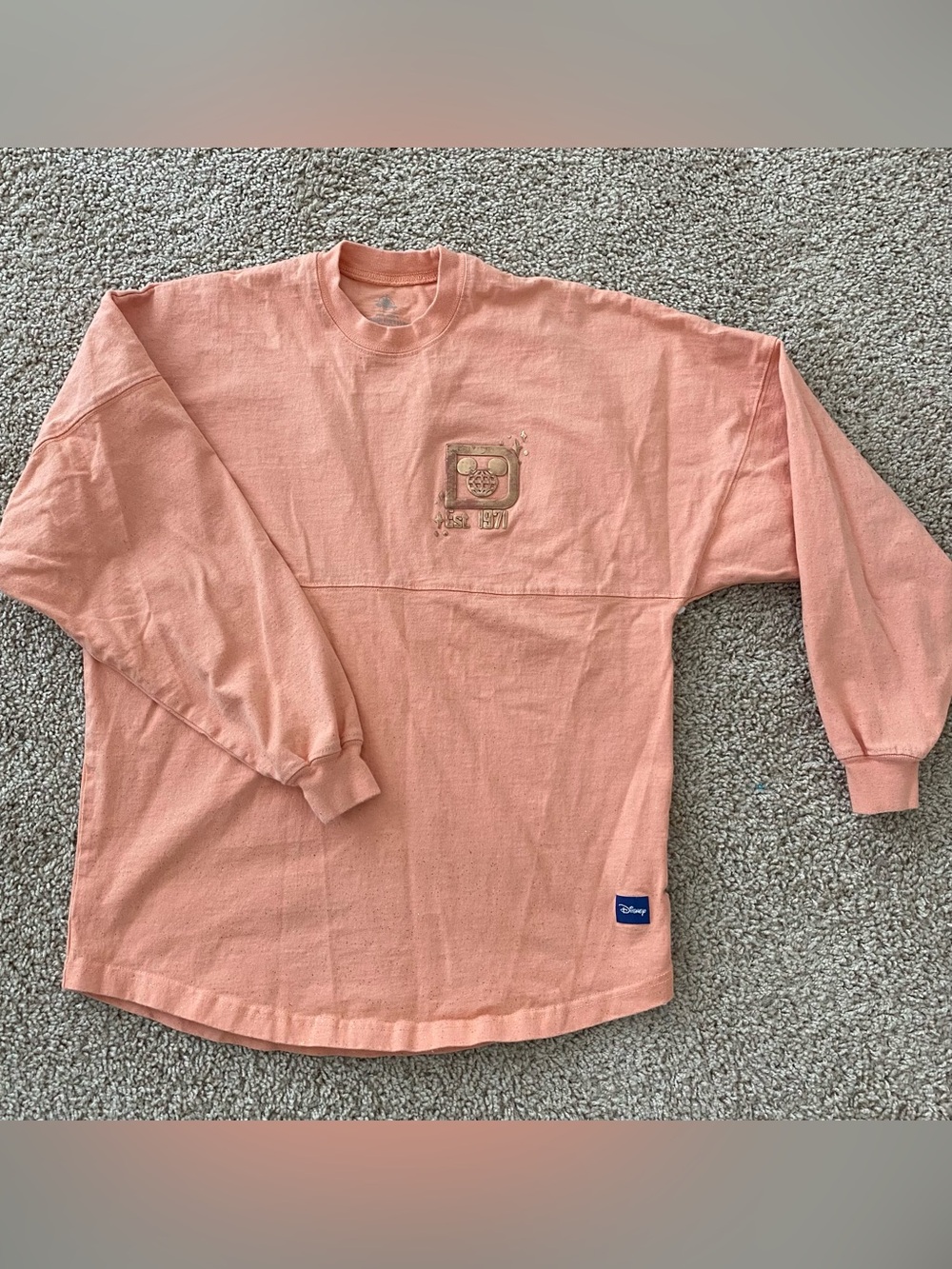 Disney World Parks Spirit Jersey XS Peach Punch Rose Gold 2024 Disney Castle - Picture 2 of 9